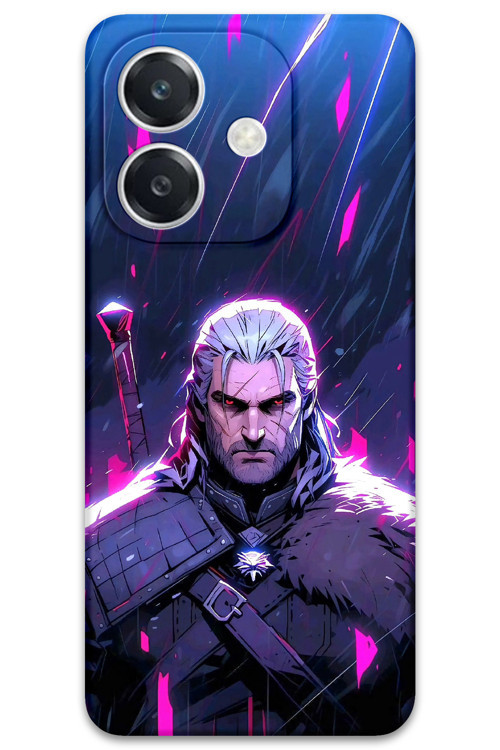 Oppo A3 Uyumlu Geralt Desenli Telefon Kılıfı + Ekran Koruyucu - 5826