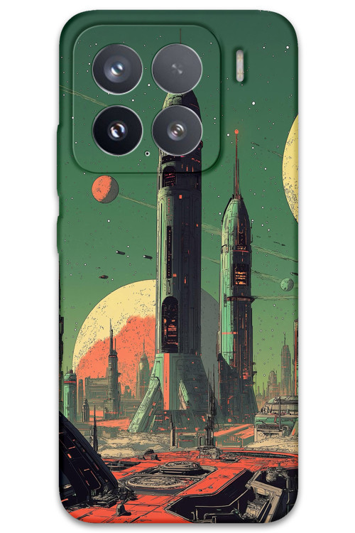 Xiaomi Mi 15 Uyumlu Uzay Desenli Telefon Kılıfı + Ekran Koruyucu - 5870