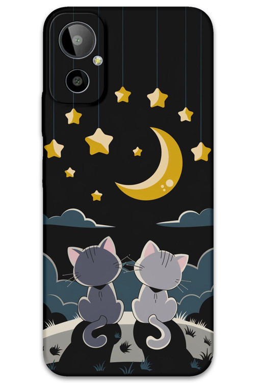 Gm 23 Se Uyumlu Kedi Desenli Telefon Kılıfı + Ekran Koruyucu - 5809