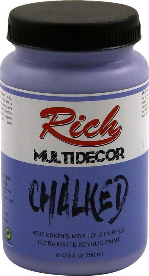 Multi Decor Chalked Ultra Mat Akrilik Boya 250 Cc Eskimiş Mor 4536