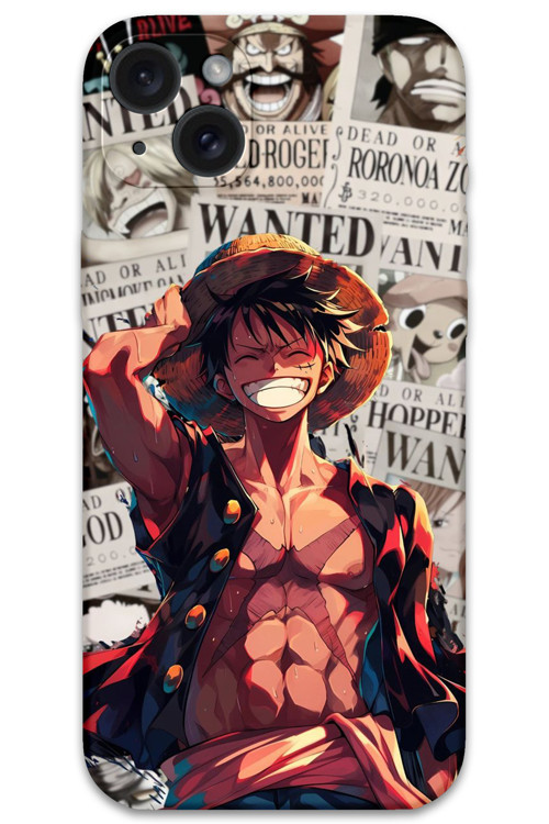 İphone 15 Plus Uyumlu Anime Desenli Telefon Kılıfı + Ekran Koruyucu - 5754