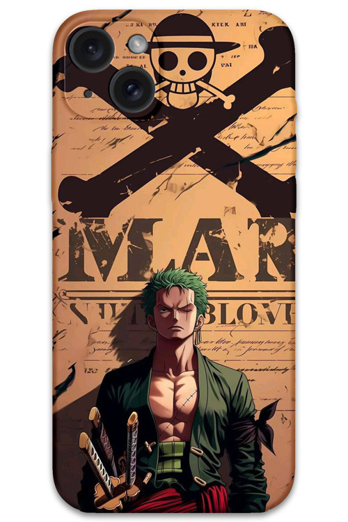 İphone 15 Plus Uyumlu Anime Desenli Telefon Kılıfı + Ekran Koruyucu - 5755