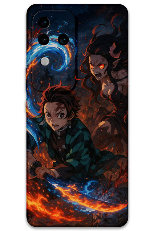 Vivo V30 Uyumlu Anime Desenli Telefon Kılıfı + Ekran Koruyucu - 5745