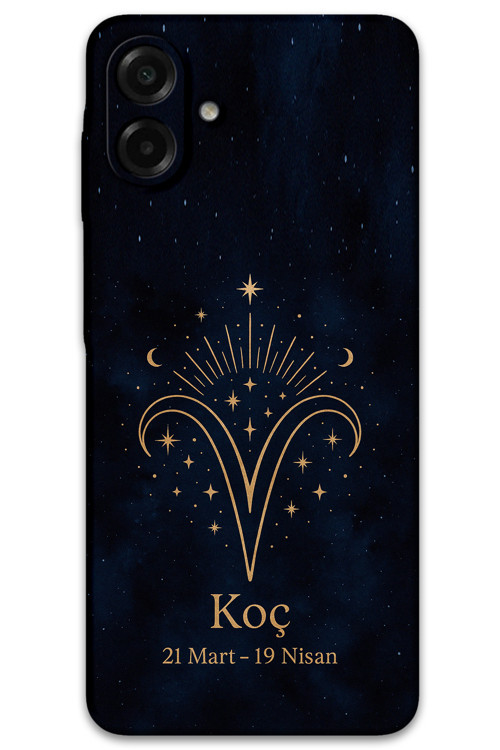 Galaxy A07 Uyumlu Koç Burcu Desenli Telefon Kılıfı + Ekran Koruyucu - 5768