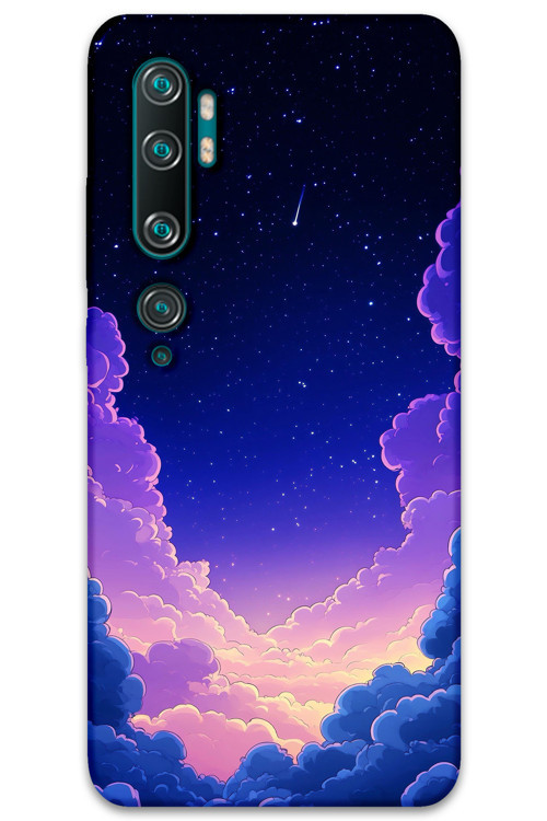 Xiaomi Mi Note 10 Uyumlu Uzay Desenli Telefon Kılıfı + Ekran Koruyucu - 5867
