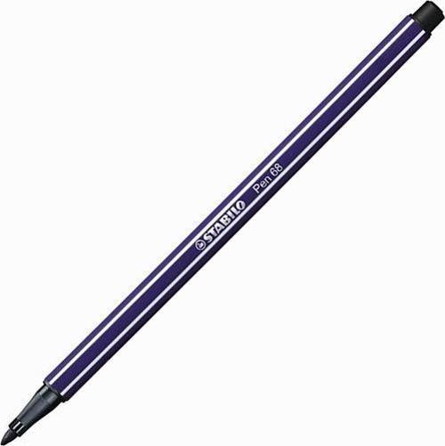 Pen 68 Kalın Keçe Uçlu Boya Kalemi 1 Mm Koyu Mavi 68/22 (10 Lu Paket)