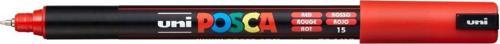 Posca 0.7 Su Bazlı Poster Markör Kalem Kırmızı PC-1MR (5 Li Paket)