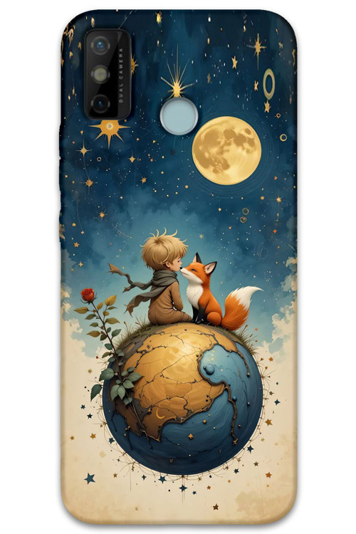 Tecno Spark 6 Go Uyumlu Çizgi Film Desenli Telefon Kılıfı + Ekran Koruyucu - 5823