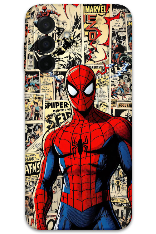 Galaxy A17 Uyumlu Spiderman Desenli Telefon Kılıfı + Ekran Koruyucu - 5931
