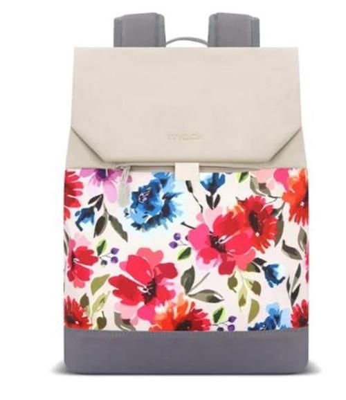 MCE-1306 14.1"  ZEN Eco Günlük Sırt Çantası Bej Çiçekli