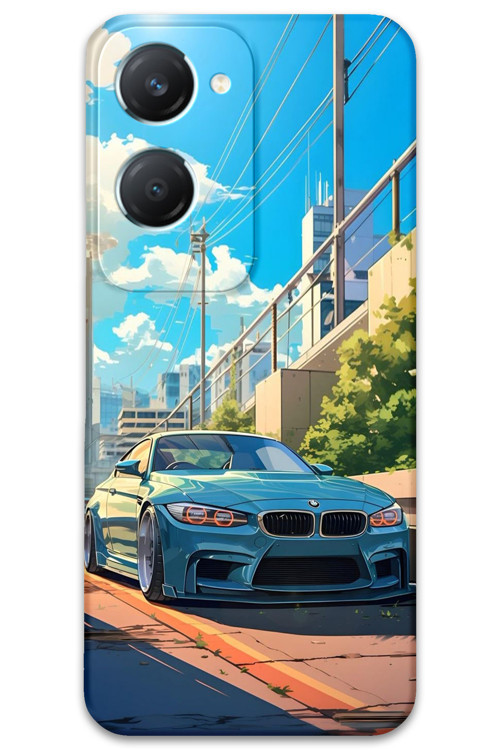 Vivo Y18 Uyumlu Araba Desenli Telefon Kılıfı + Ekran Koruyucu - 5760