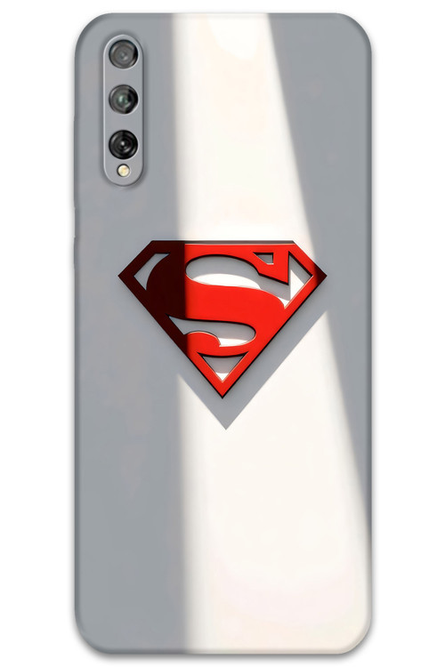 Huawei P Smart S Uyumlu Superman Desenli Telefon Kılıfı + Ekran Koruyucu - 5928