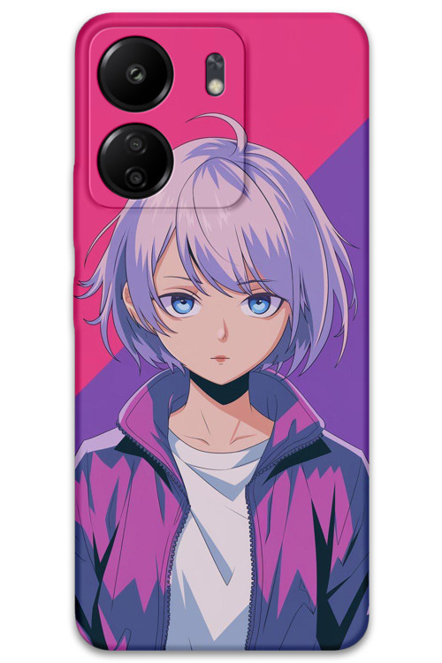 Poco C65 Uyumlu Anime Desenli Telefon Kılıfı + Ekran Koruyucu - 5742