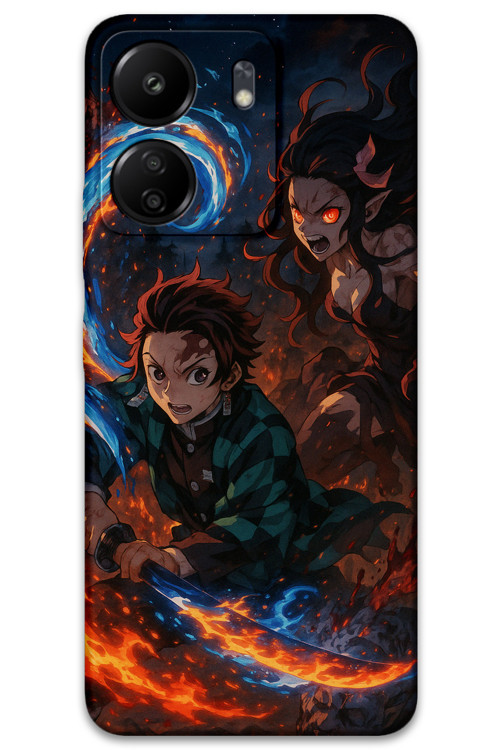 Poco C65 Uyumlu Anime Desenli Telefon Kılıfı + Ekran Koruyucu - 5745