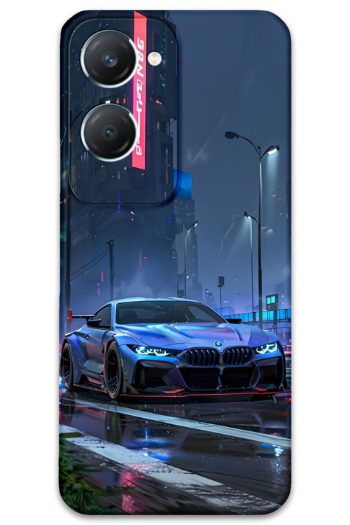 Vivo Y18 Uyumlu Araba Desenli Telefon Kılıfı + Ekran Koruyucu - 5767
