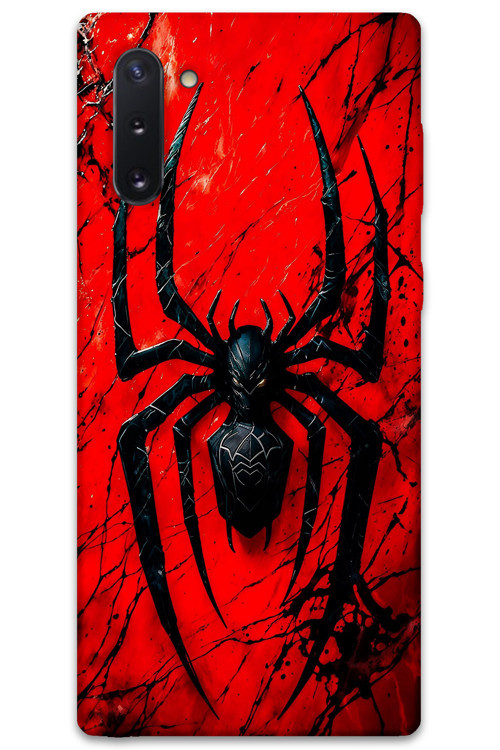 Galaxy Note 10 Uyumlu Spiderman Desenli Telefon Kılıfı + Ekran Koruyucu - 5932