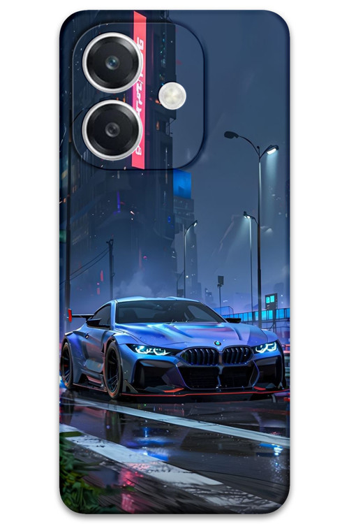 Oppo A3 Uyumlu Araba Desenli Telefon Kılıfı + Ekran Koruyucu - 5767