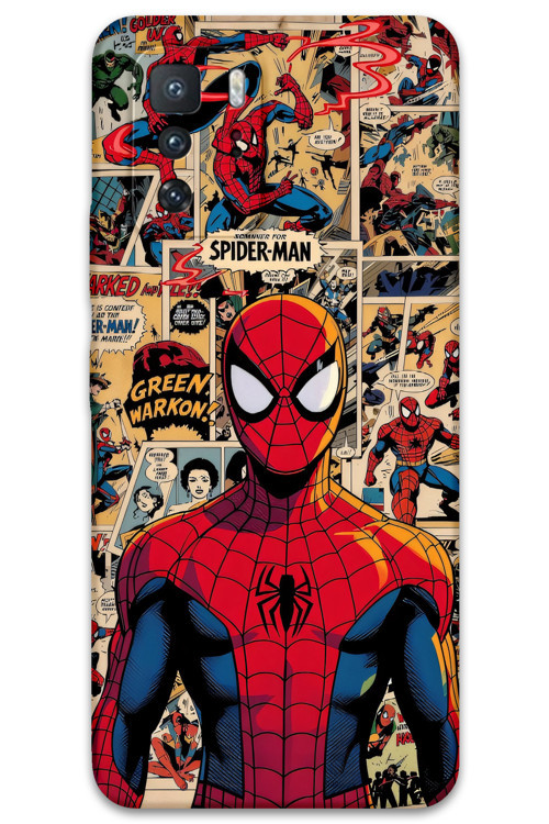 Poco X3 Gt Uyumlu Spiderman Desenli Telefon Kılıfı + Ekran Koruyucu - 5934