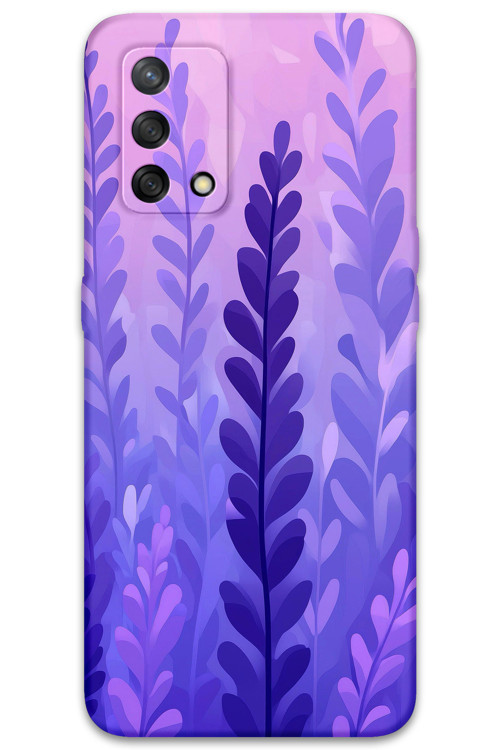 Oppo A74 Uyumlu Çiçek Desenli Telefon Kılıfı + Ekran Koruyucu - 5798
