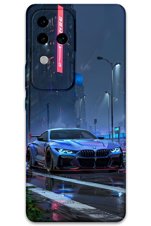 Vivo V30 Uyumlu Araba Desenli Telefon Kılıfı + Ekran Koruyucu - 5767