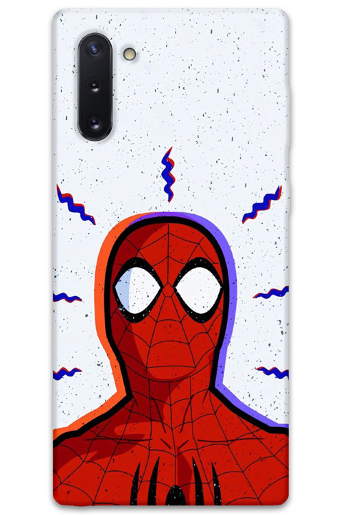 Galaxy Note 10 Uyumlu Spiderman Desenli Telefon Kılıfı + Ekran Koruyucu - 5830
