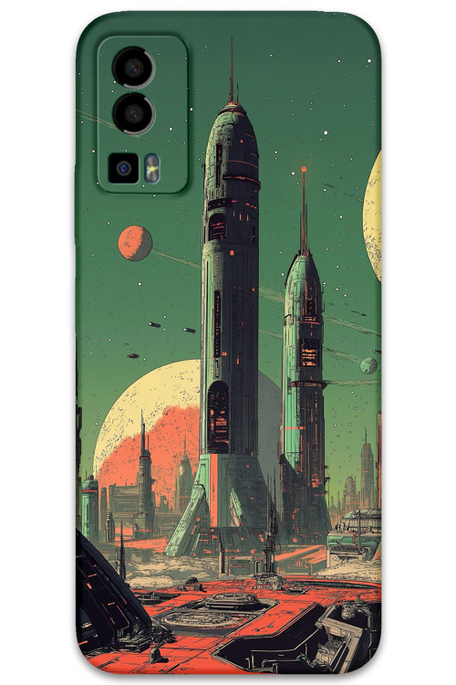 Gm 23 Uyumlu Uzay Desenli Telefon Kılıfı + Ekran Koruyucu - 5870