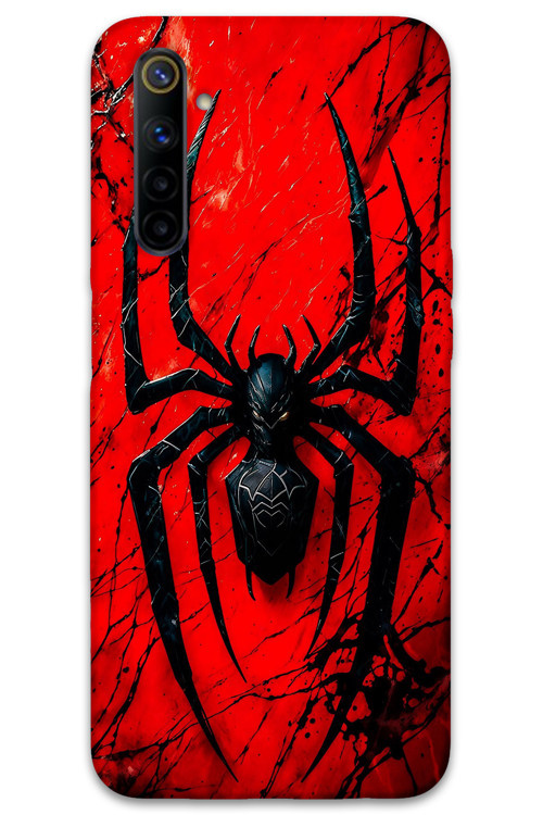 Realme 6 Uyumlu Spiderman Desenli Telefon Kılıfı + Ekran Koruyucu - 5932