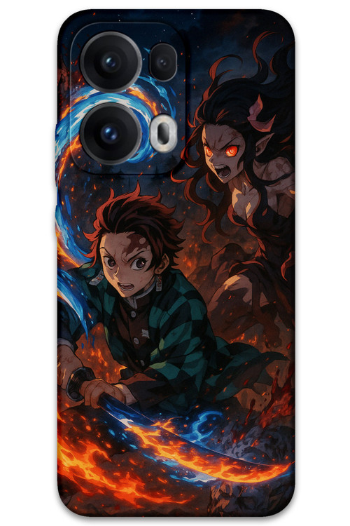 Oppo Reno 13 Pro 5G Uyumlu Anime Desenli Telefon Kılıfı + Ekran Koruyucu - 5745