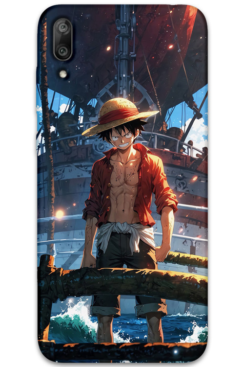 Huawei Y7 Prime 2019 Uyumlu Anime Desenli Telefon Kılıfı + Ekran Koruyucu - 5890