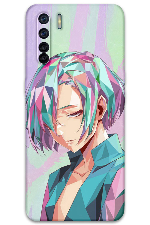 Oppo A91 Uyumlu Anime Desenli Telefon Kılıfı + Ekran Koruyucu - 5743