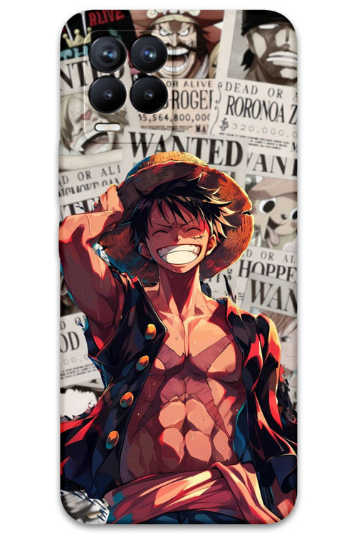 Realme 8 Uyumlu Anime Desenli Telefon Kılıfı + Ekran Koruyucu - 5754