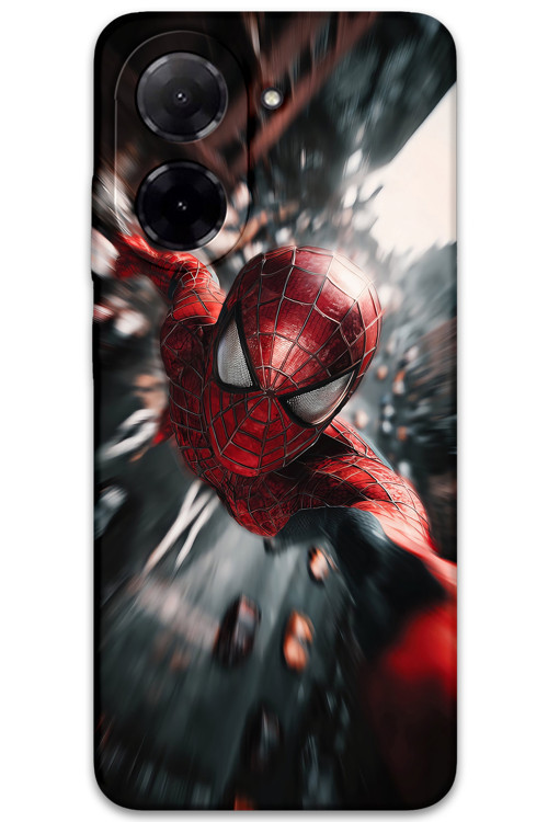Xiaomi Redmi A5 4G Uyumlu Spiderman Desenli Telefon Kılıfı + Ekran Koruyucu - 5933