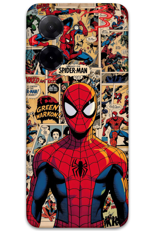 Xiaomi Redmi A5 4G Uyumlu Spiderman Desenli Telefon Kılıfı + Ekran Koruyucu - 5934