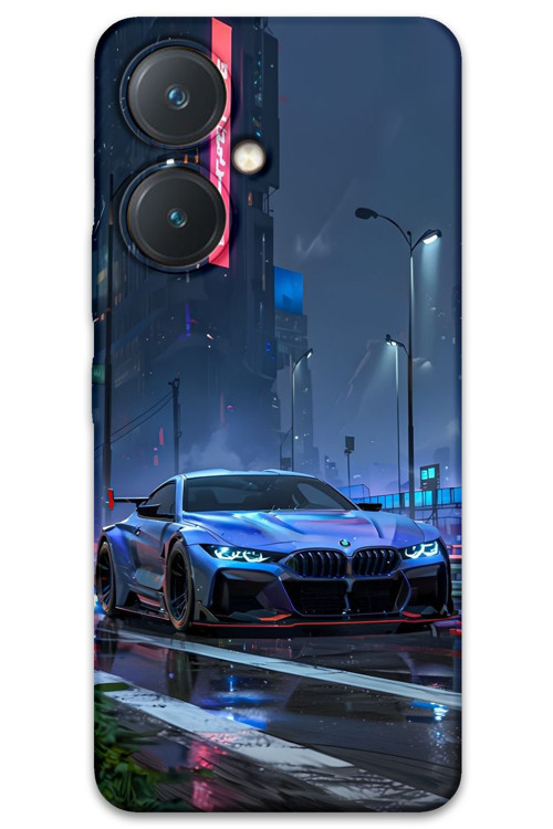 Vivo Y27 Uyumlu Araba Desenli Telefon Kılıfı + Ekran Koruyucu - 5767
