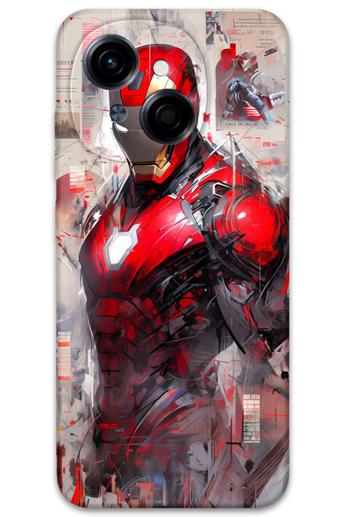 Tecno Spark Go 1 2025 Uyumlu İronman Desenli Telefon Kılıfı + Ekran Koruyucu - 5828