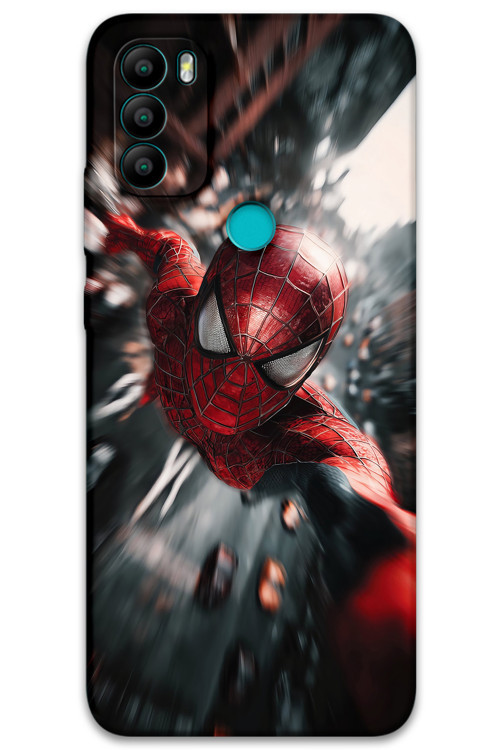 Gm 21 Plus Uyumlu Spiderman Desenli Telefon Kılıfı + Ekran Koruyucu - 5933