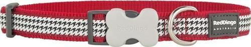 Reddingo Fang It Desenli Kırmızı Köpek Boyun Tasması S 15mm /24-36 cm