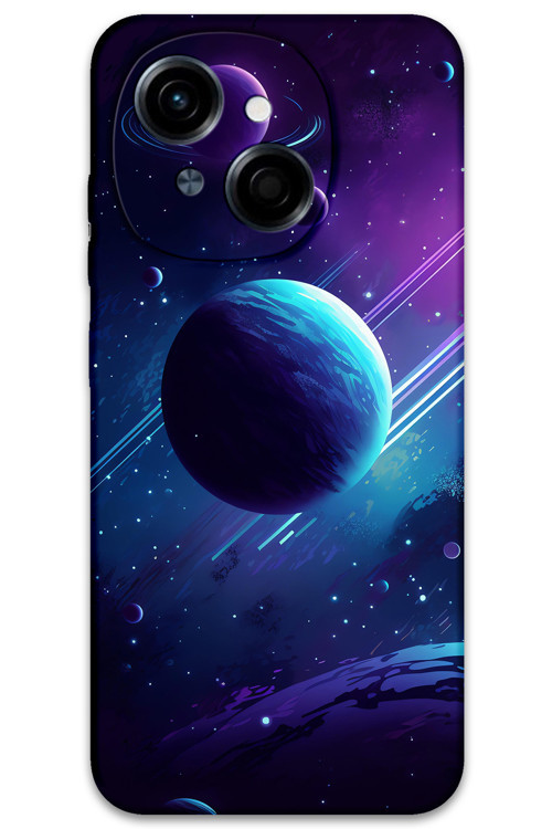 Tecno Spark Go 1 2025 Uyumlu Uzay Desenli Telefon Kılıfı + Ekran Koruyucu - 5866