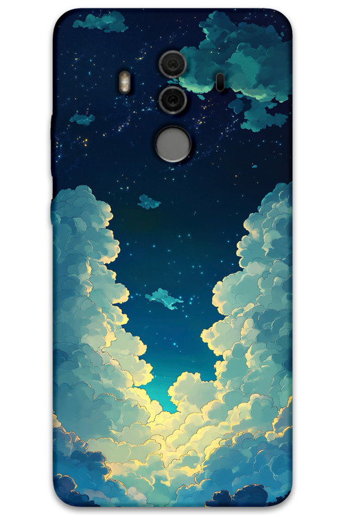 Huawei Mate 10 Pro Uyumlu Uzay Desenli Telefon Kılıfı + Ekran Koruyucu - 5868