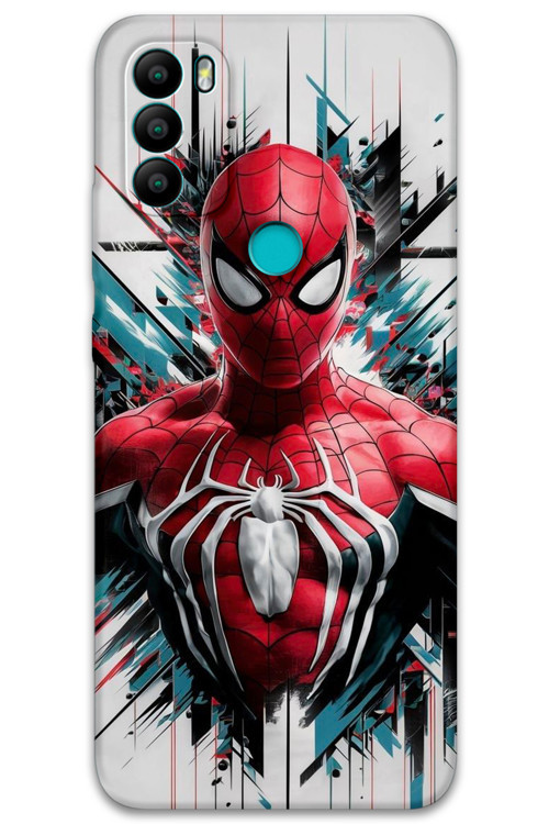 Gm 21 Plus Uyumlu Spiderman Desenli Telefon Kılıfı + Ekran Koruyucu - 5831