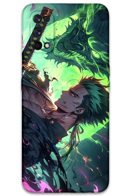 Realme 7 Pro Uyumlu Anime Desenli Telefon Kılıfı + Ekran Koruyucu - 5896