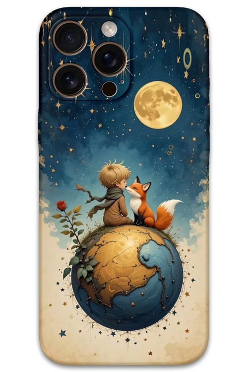 İphone 16 Pro Uyumlu Çizgi Film Desenli Telefon Kılıfı + Ekran Koruyucu - 5823