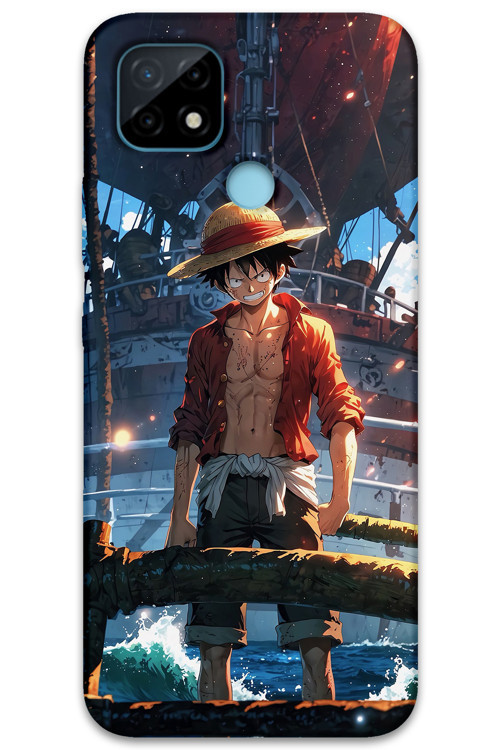 Realme C21 Uyumlu Anime Desenli Telefon Kılıfı + Ekran Koruyucu - 5890