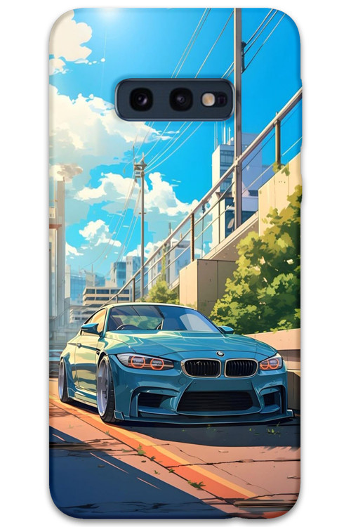 Galaxy S10E Uyumlu Araba Desenli Telefon Kılıfı + Ekran Koruyucu - 5760