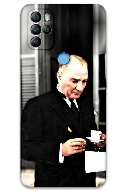 Gm 21 Pro Uyumlu Atatürk Desenli Telefon Kılıfı + Ekran Koruyucu - 5850
