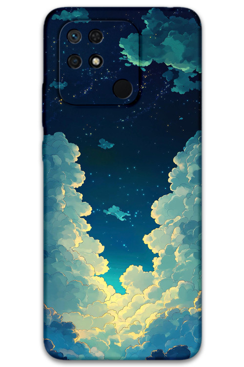 Poco C40 Uyumlu Uzay Desenli Telefon Kılıfı + Ekran Koruyucu - 5868