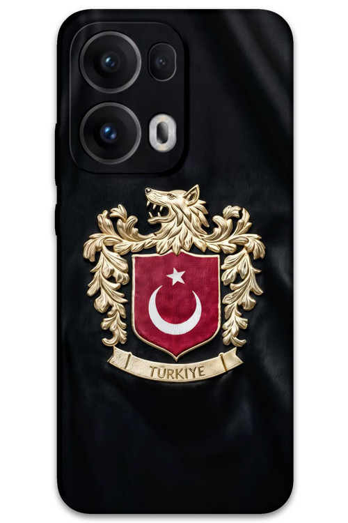 Oppo Reno 13 Pro 5G Uyumlu Türk Desenli Telefon Kılıfı + Ekran Koruyucu - 5855