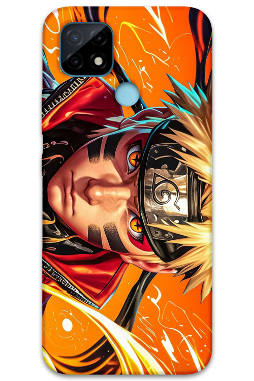 Realme C21 Uyumlu Anime Desenli Telefon Kılıfı + Ekran Koruyucu - 5911