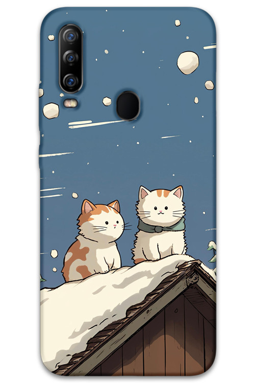 Gm 20 Pro Uyumlu Kedi Desenli Telefon Kılıfı + Ekran Koruyucu - 5780