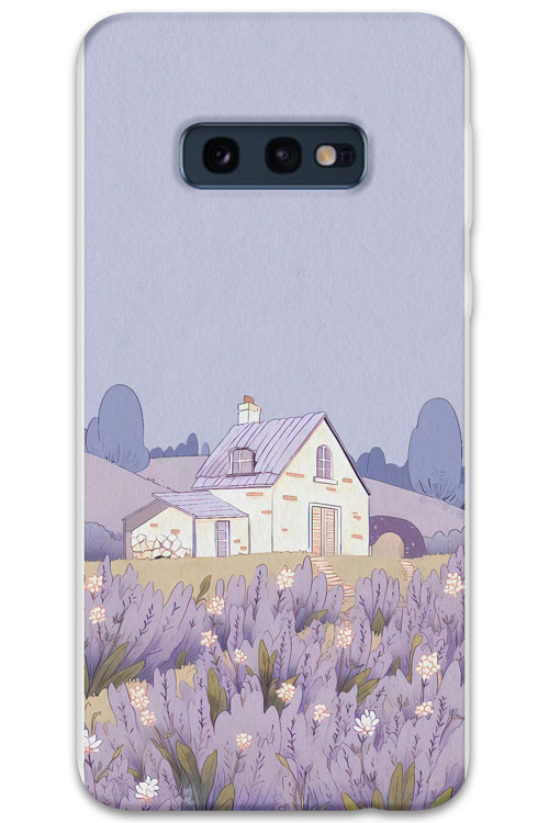 Galaxy S10E Uyumlu Çiçek Desenli Telefon Kılıfı + Ekran Koruyucu - 5800